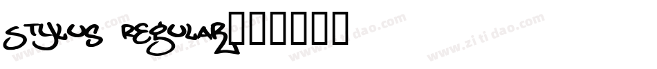 Stylus Regular字体转换
